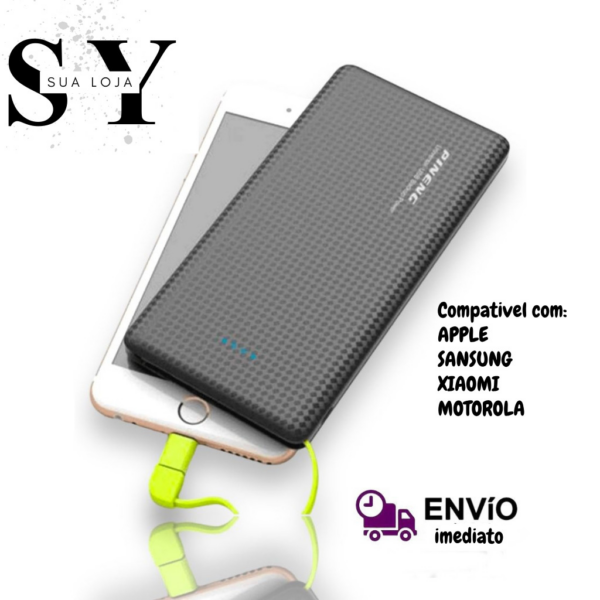 Carregador Portátil Celular 10000mah Bateria Externa