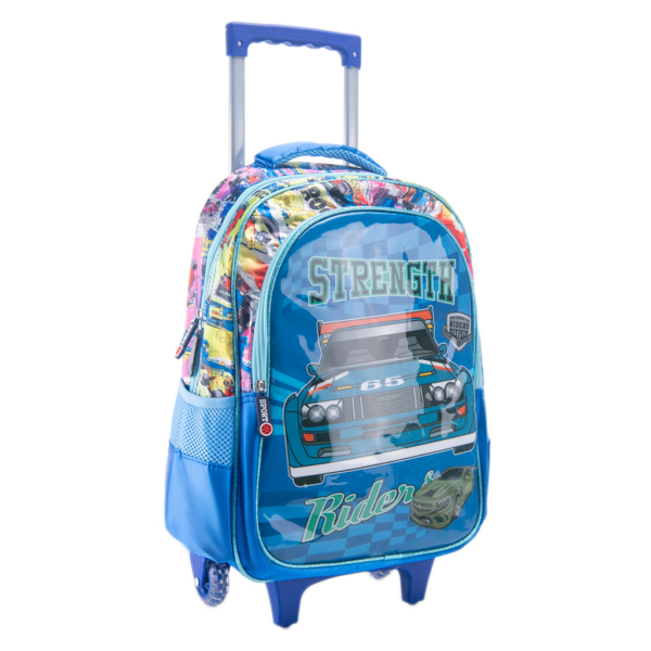 Kit Mochila Escolar Infantil de Rodinhas Menino Bolsa Resistente Impermeável Com Lancheira e Estojo - Image 5